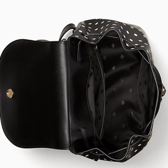 New Kate Spade Disney x Kate Spade New York Minnie Mouse Backpack/Leather/Black - Picture 7 of 9